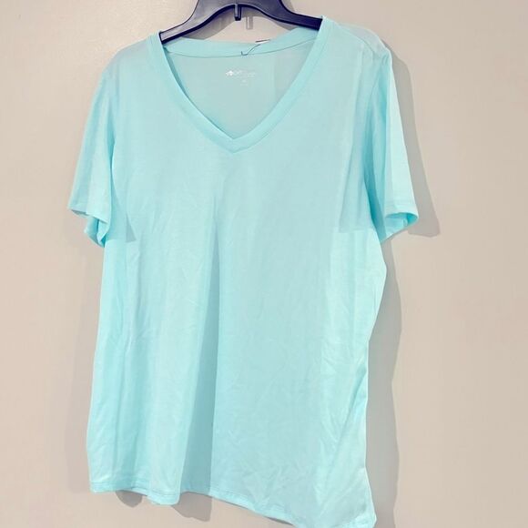 ID Ideology Women S Rapidry V Neck Performance T-Shirt Blue - Picture 6 of 9